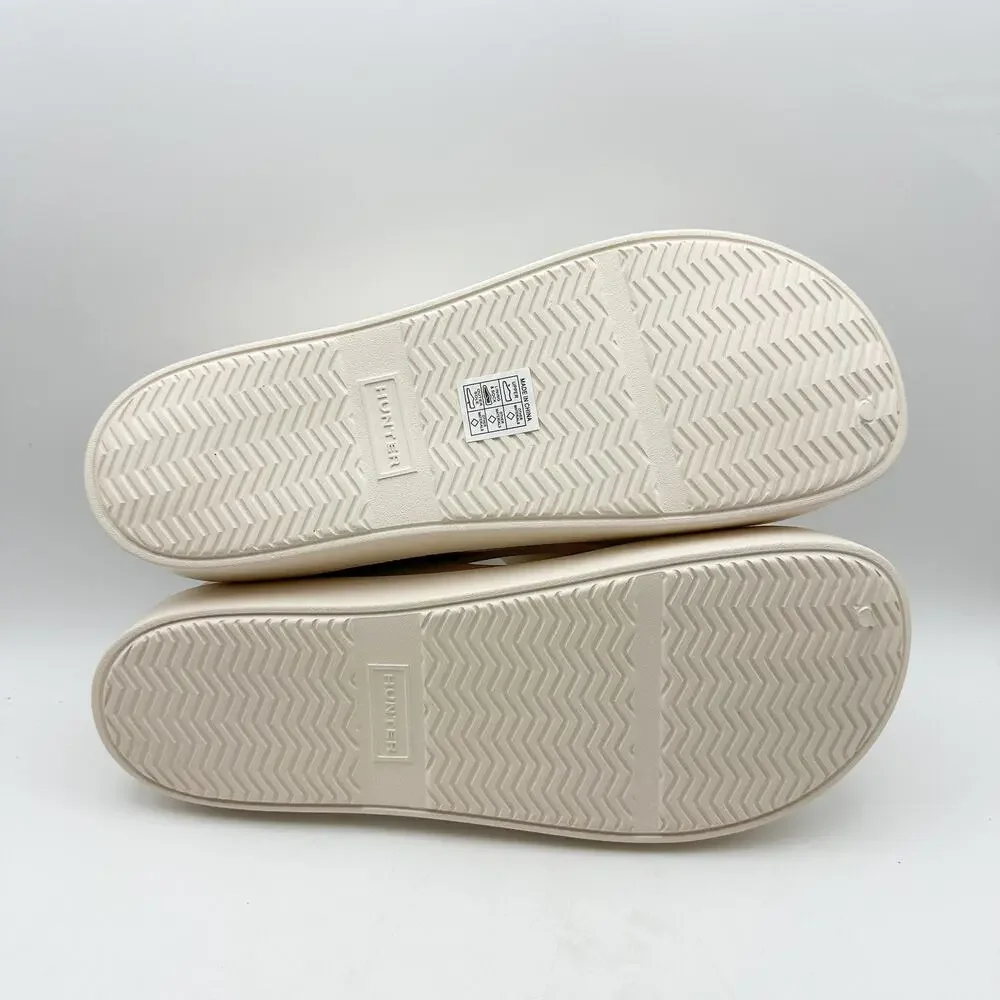 HUNTER Mens In/Out Bloom Clog Size 13 UK 12 White Willow Cream NWOB
